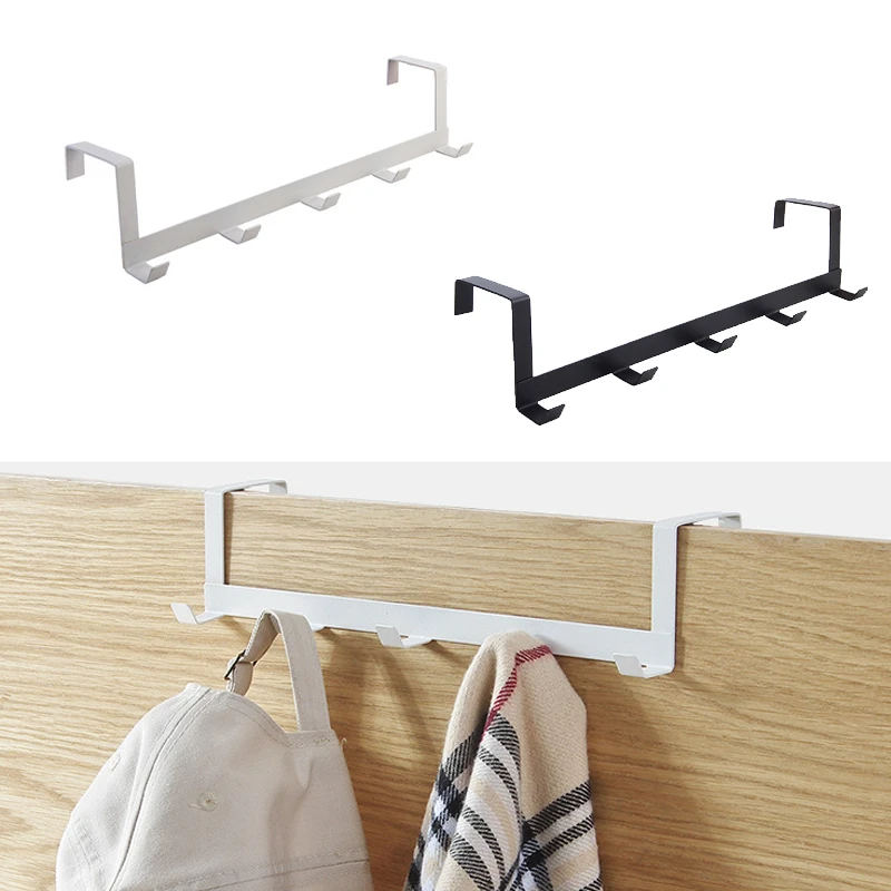 Kitchen Gadgets Storage Ideas - Ganchos sobre a porta 5 ganchos