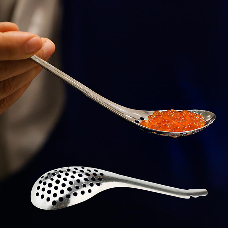 Kitchen Gadgets Useful - Colher de caviar com 56 furos,
