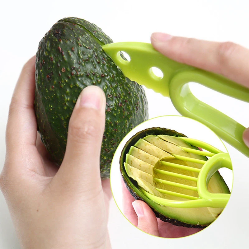 Avocado Slicer Tool - Cortador de Abacate 3 em 1,