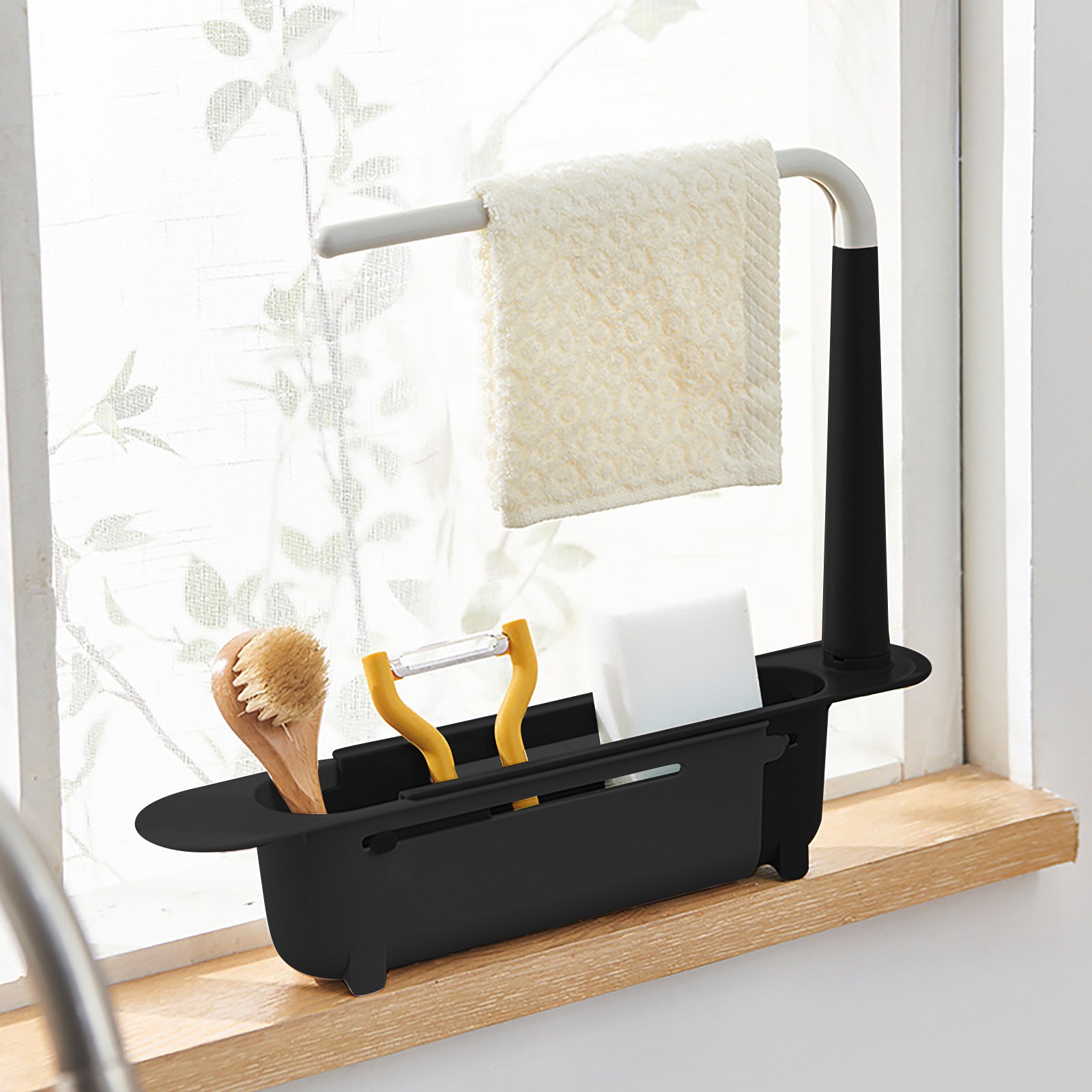Kitchen Gadgets Storage Ideas - Escorredor pia elescópico, organizador de cozinha,