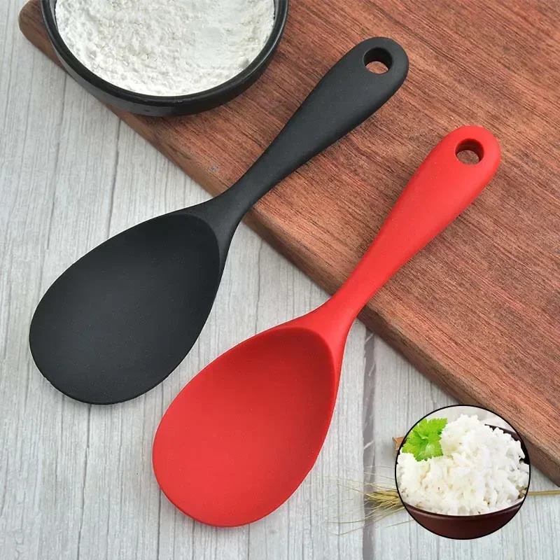 Kitchen Gadgets On Sale - Colher de arroz de silicone suspensa,