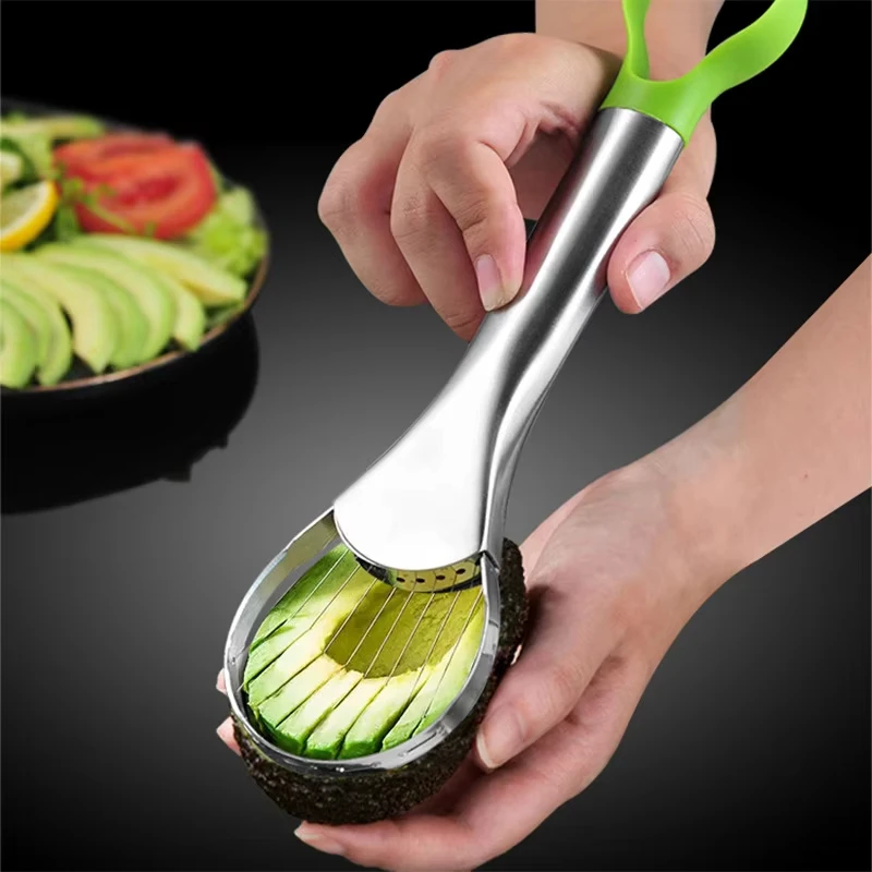 Avocado Slicer Tool - Fatiador de abacate de aço inoxidável