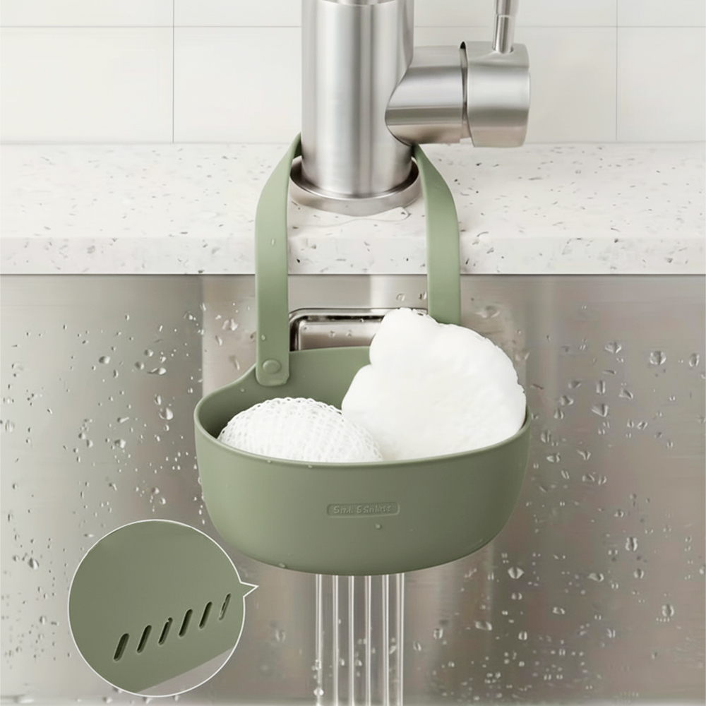 Kitchen Gadgets Storage Ideas - Suporte de esponja de sabão pendurado,