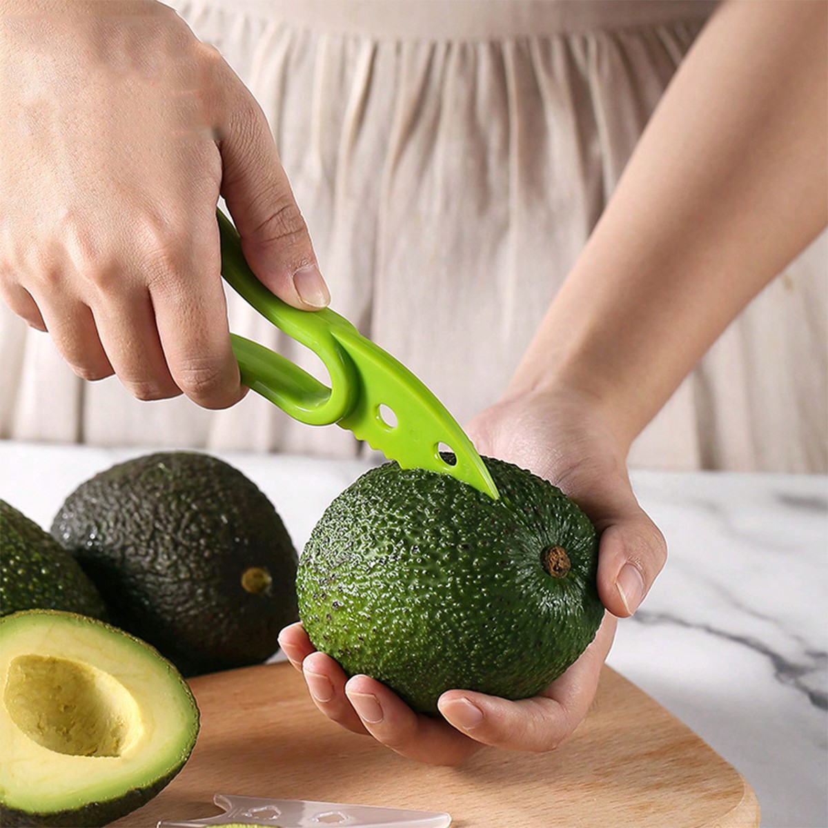 Descascador de Abacate 1PCS, F - Avocado Slicer Tool avaliação e preço