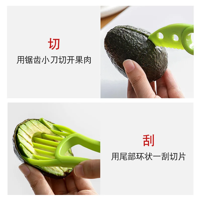 Fatiador de abacate 3 em 1, co - Avocado Slicer Tool avaliação e preço