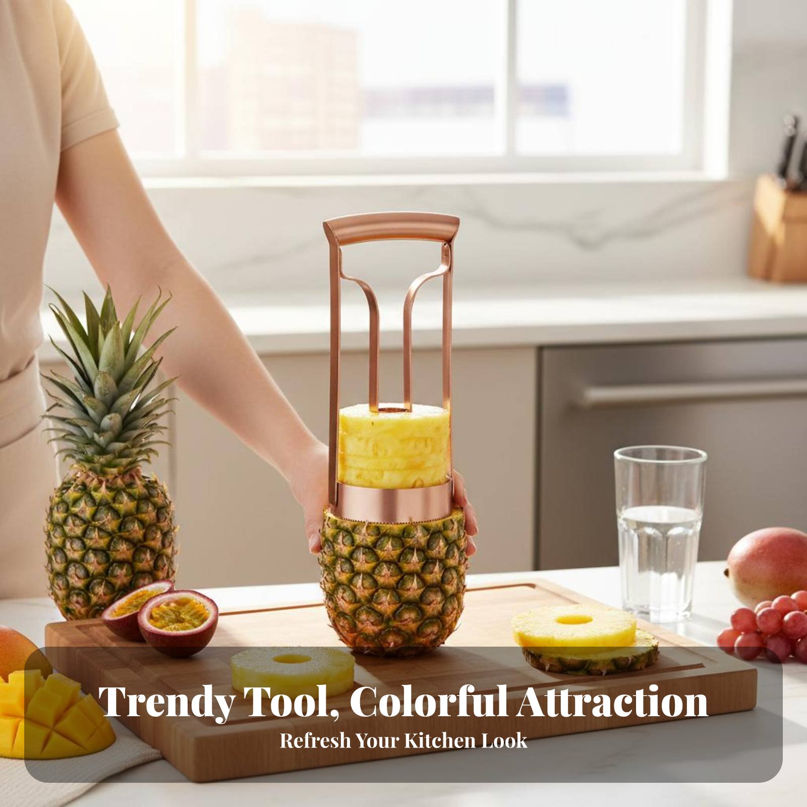 Cortador de Abacaxi em Aço Ino - Kitchen Gadgets Useful avaliação e preço