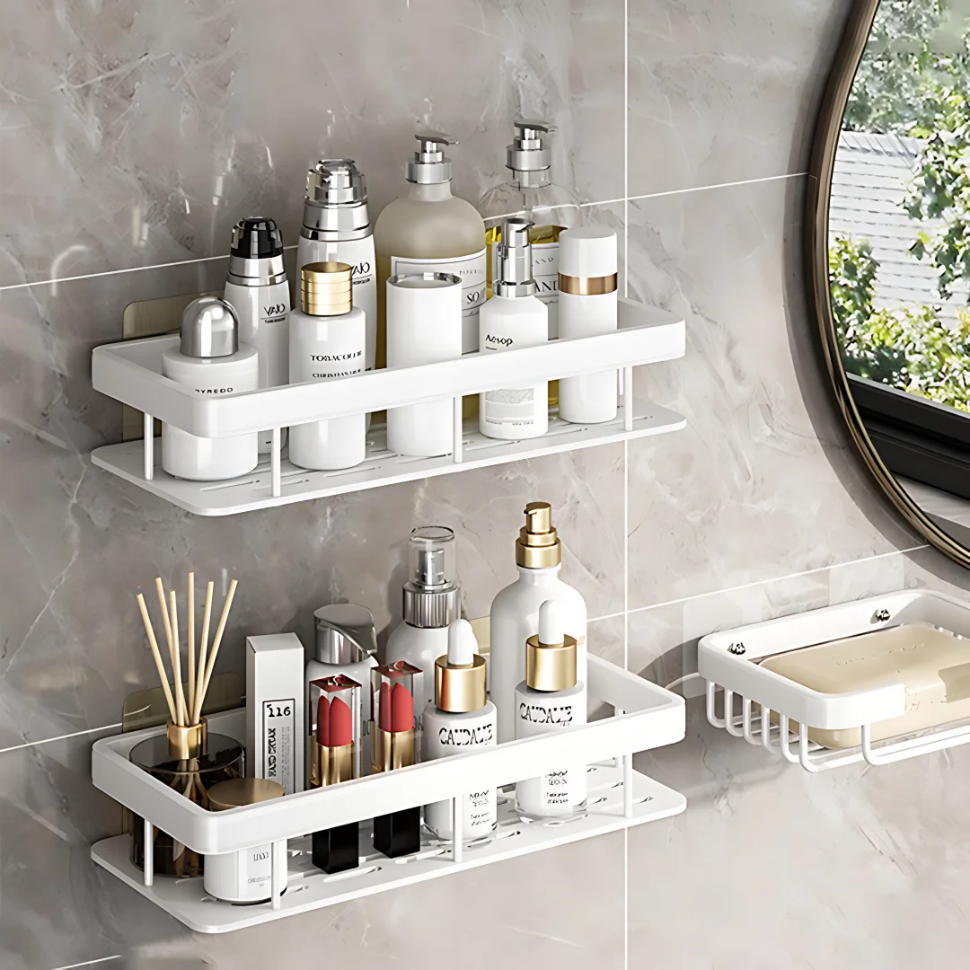 2 pçs prateleira do banheiro o - Kitchen Gadgets Storage Ideas avaliação e preço