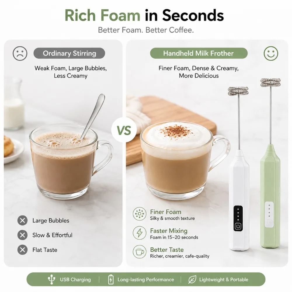 Espumador de Leite e Batedor d - Milk Frother avaliação e preço