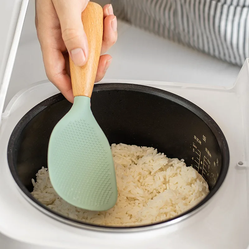 Colher de arroz de silicone su - Kitchen Gadgets On Sale avaliação e preço
