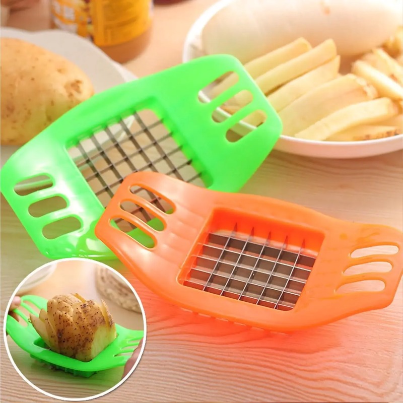Cortador de Batatas Fritas, Co - Kitchen Gadgets Vegetable Cutter avaliação e preço