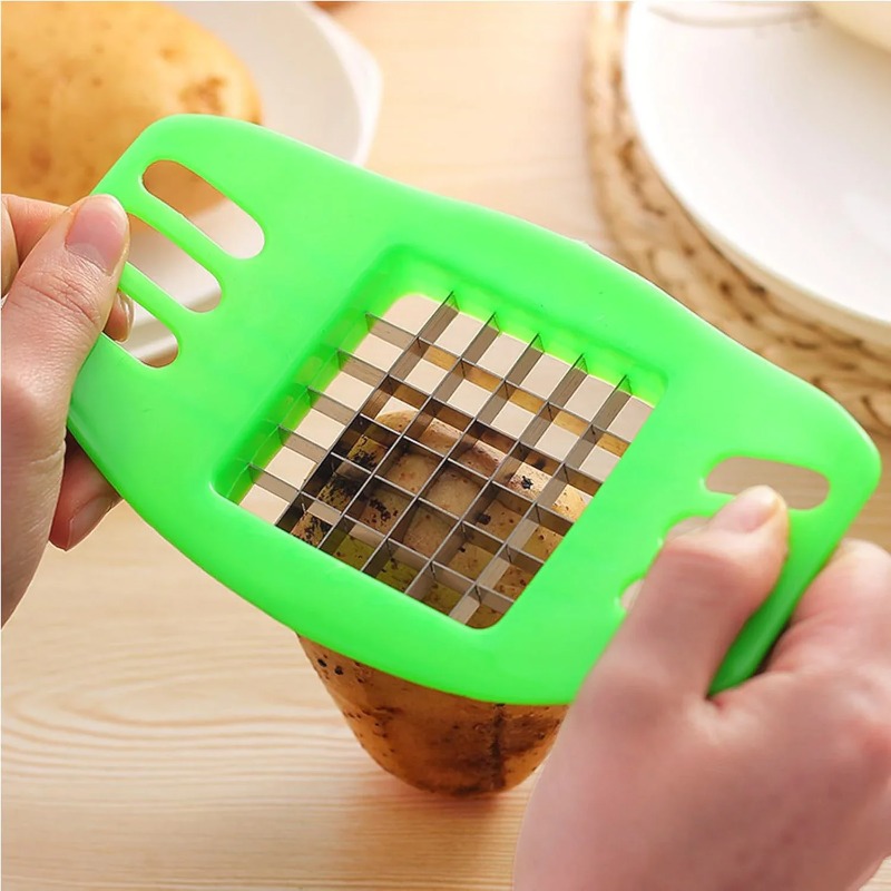 Cortador de Batatas Fritas, Co - Kitchen Gadgets Vegetable Cutter avaliação e preço