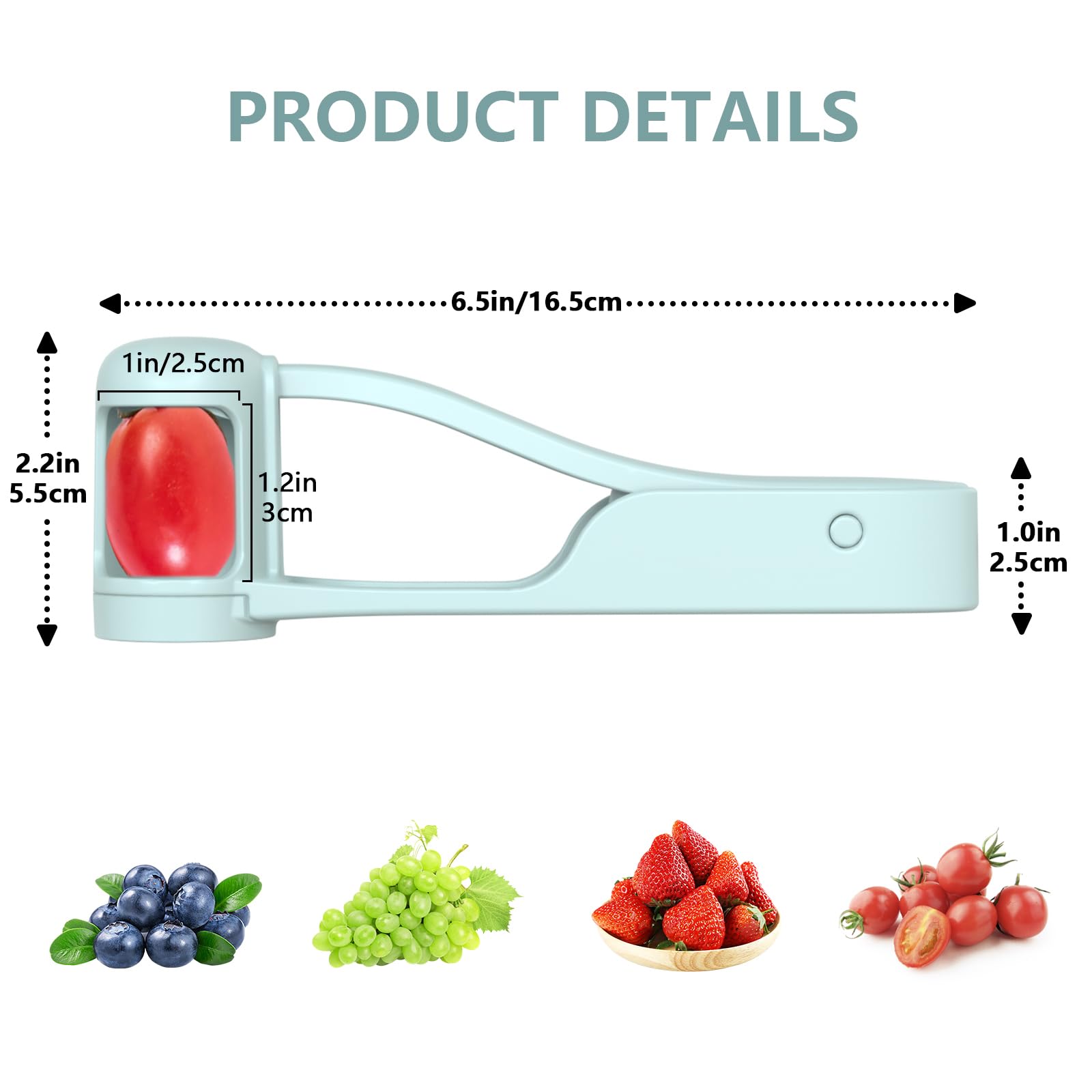 Novo uva cereja tomate morango - Kitchen Gadgets Vegetable Cutter avaliação e preço
