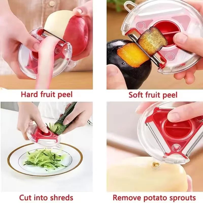 Conjunto de Descascadores Trio - Kitchen Gadgets Vegetable Cutter avaliação e preço