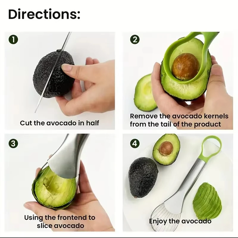 Fatiador de abacate de aço ino - Avocado Slicer Tool avaliação e preço